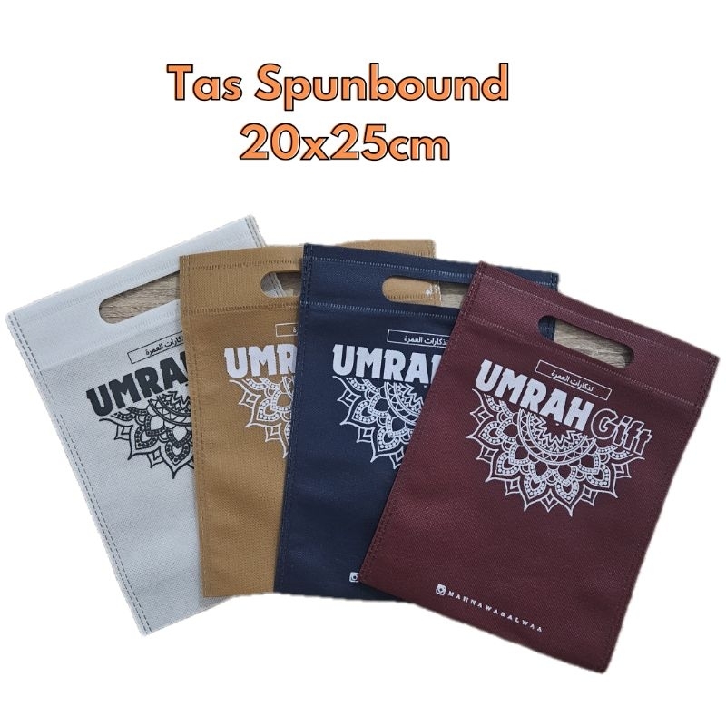 

Tas Spunbound 20 x 25cm Kemasan Souvenir Haji dan Umroh