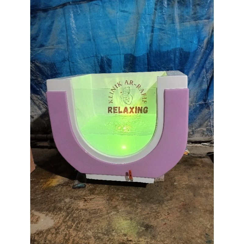 kolam baby spa lampu dan gelembung. bathtub bayi kolam fiber