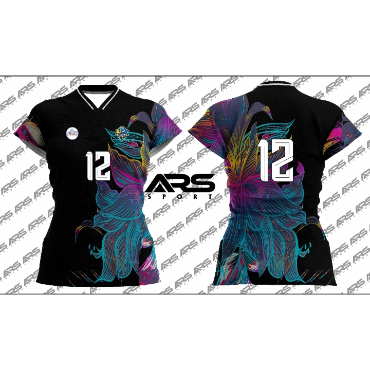 atasan voli wanita full printing baju olahraga voli wanita celana voli full printing murah berkualit