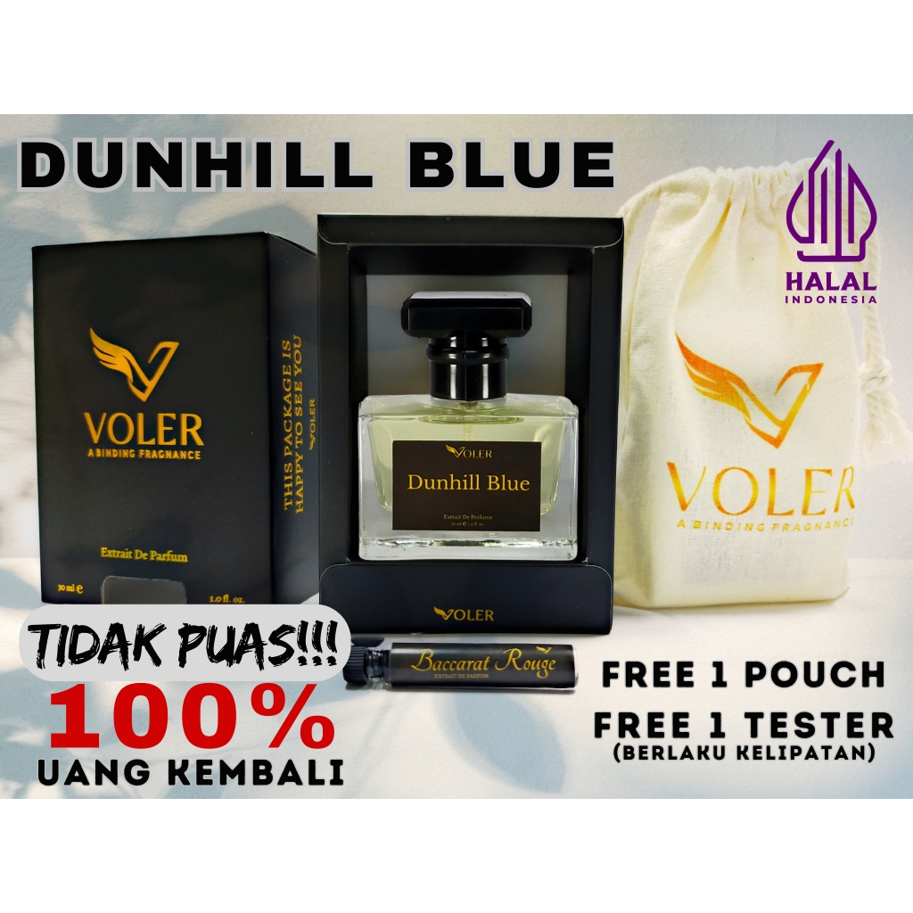 Parfum Dunhill Blue Inspired by Voler Perfume 30ml Tahan Lama 24 jam Unisex Aroma Wangi Pria Wanita 