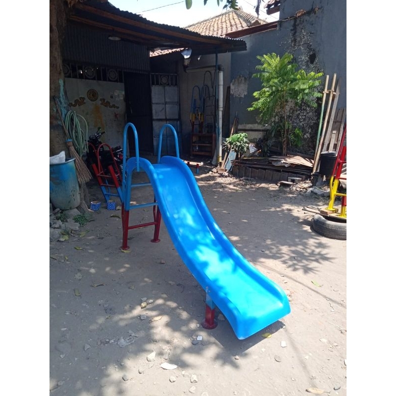 PEROSOTAN ANAK MURAH BEST SELLER, PEROSOTAN FIBERGLASS WARNA BIRU UKURAN 2 METER PLUS TANGGA