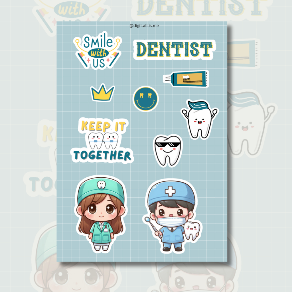 

Stiker Sheet Lucu Kedokteran Gigi - FKG