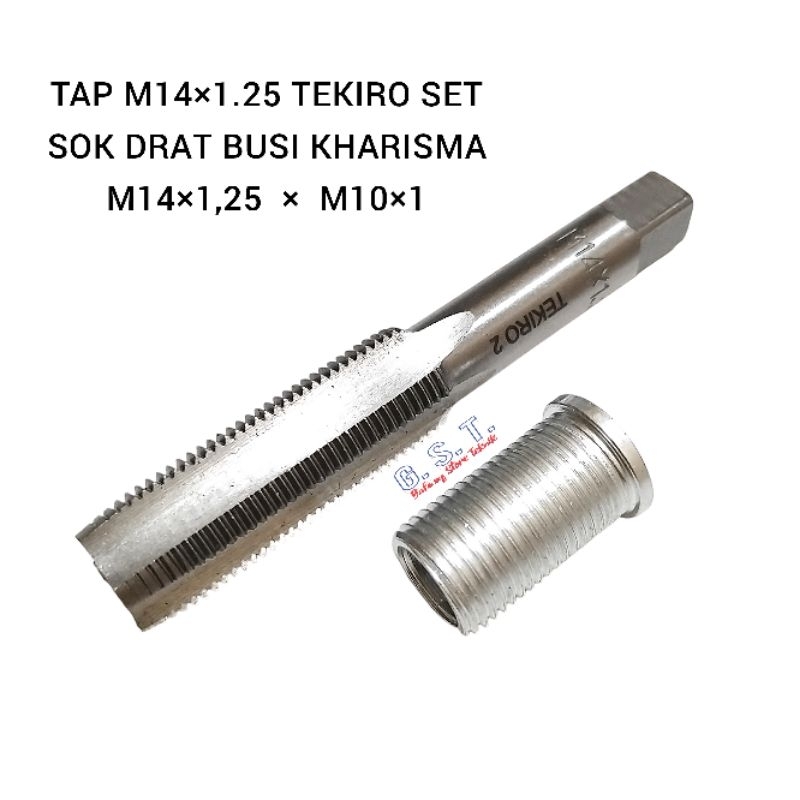 Paket Tap Tekiro Set Sok Drat Verbos Drat Busi Kharisma Nmax M14 × M10