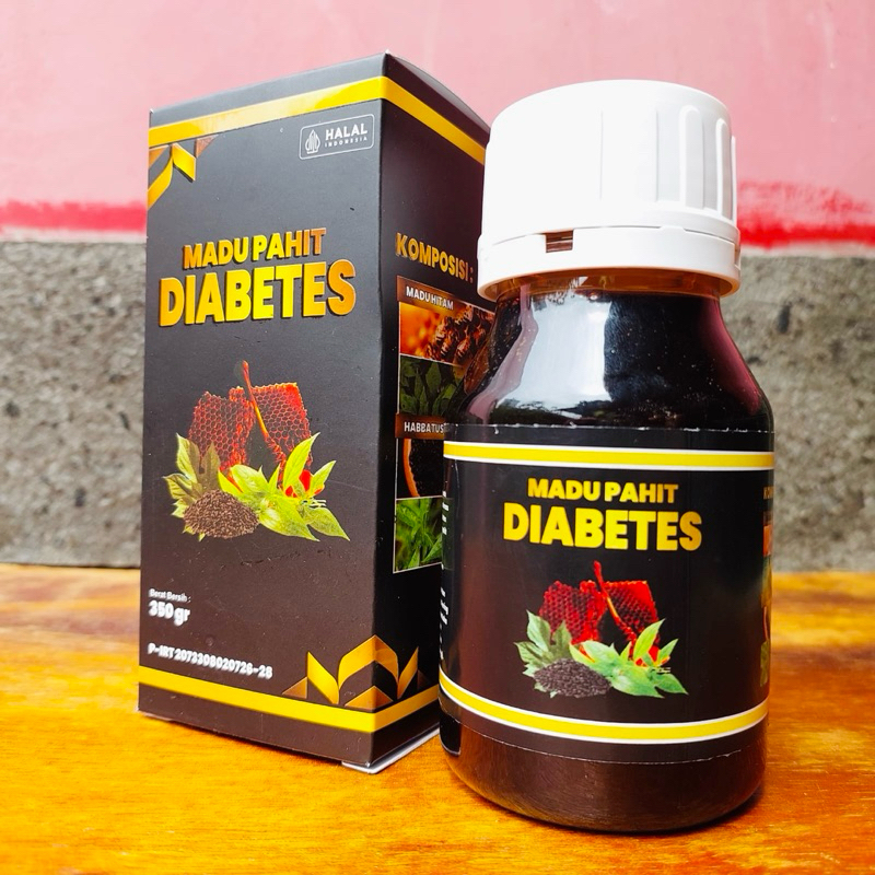 

(1 Botol) Madu Pahit Diabetes Kemasan 350gram dengan Komposisi Hitam, Daun Insulin, Habbatussauda, dan Daun Sambiloto