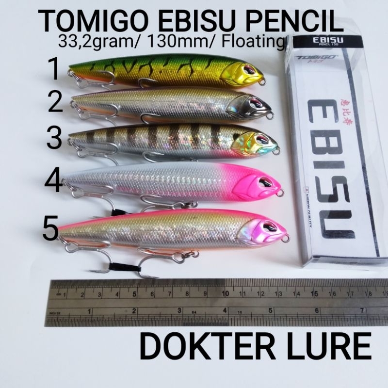 LURE TOMIGO EBISU WARNA SPESIAL 130mm Umpan Pencil Floating WTD