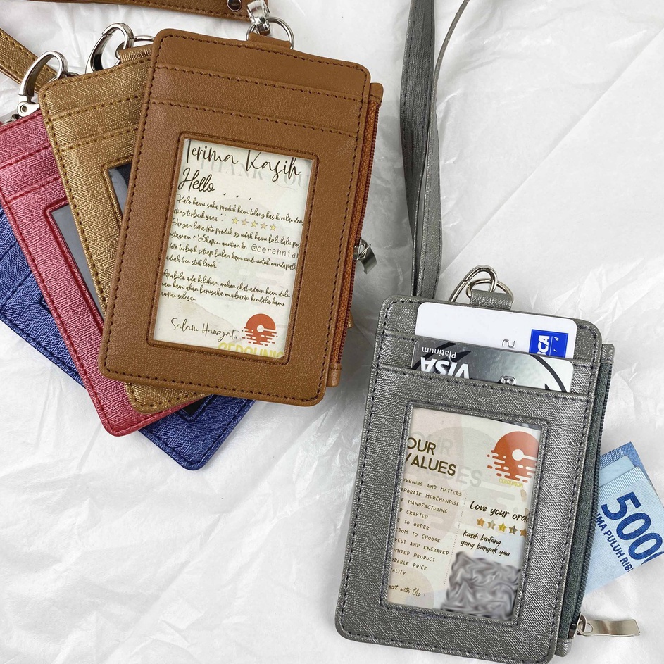 

Produk Original ID Card Holder Tali 5 Slot kartu 1 Slot Bersleting TERHITS mewahnian SPARK