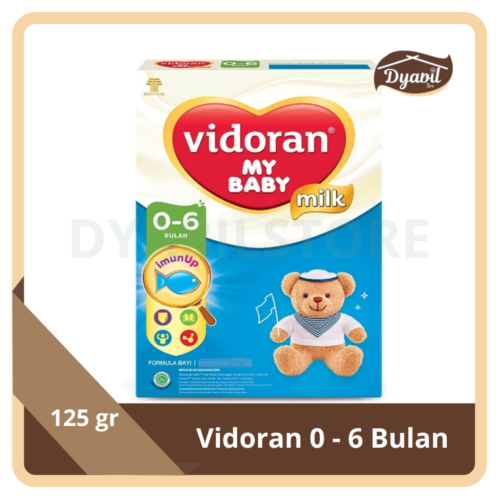 VIDORAN 0-6 BULAN 125 GR EXP MEI 2027 SUSU FORMULA BAYI