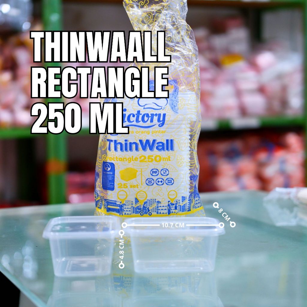 THINWALL VICTORY / THINWALL RECTANGLE VICTORY UK 250 ML 300 ML 500 ML 650 ML 750 ML 1000 ML /  KOTAK
