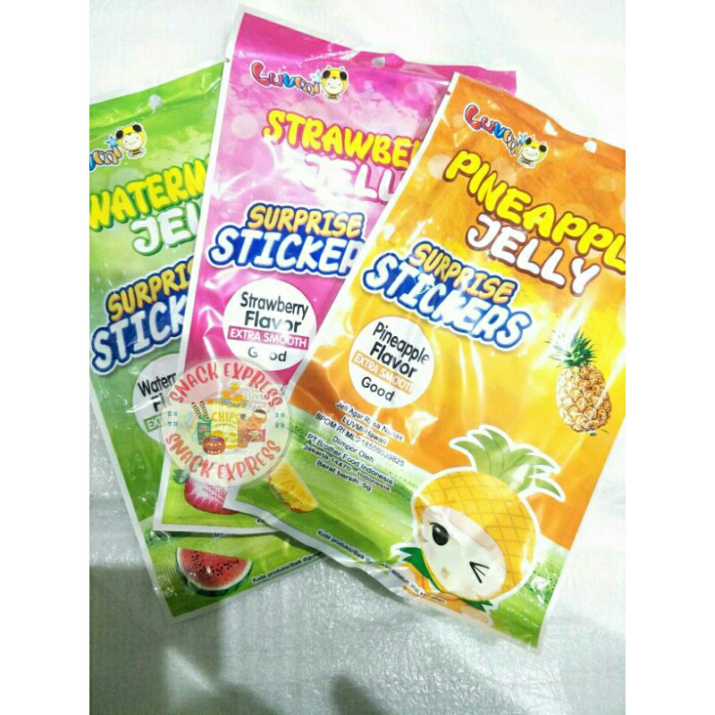 

Qeqe Jeli Agar Jumbo Stick Surprise Sticker (1 slop isi 30 pcs)