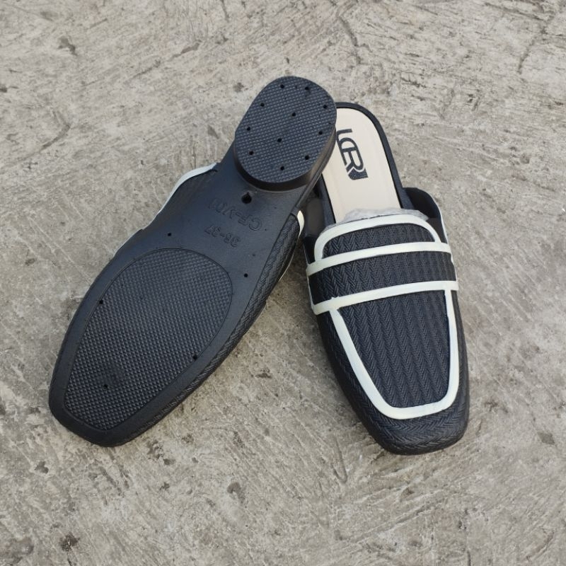 Sandal Tutong Karet Wanita  Sendal Flat Cewek