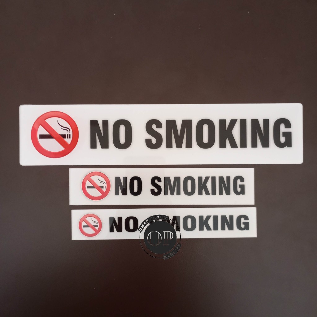 

Akrilik No Smoking - Dilarang Merokok - Area Dilarang Merokok - Terima Kasih Tidak Merokok