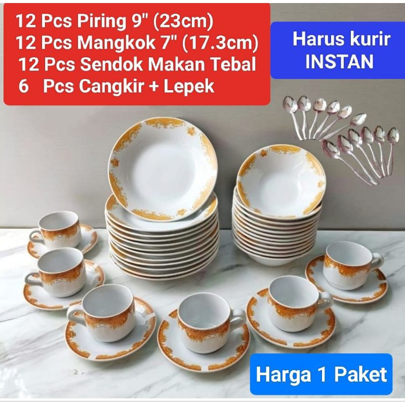 piring makan keramik mangkok keramik cangkir keramik Dinner Set