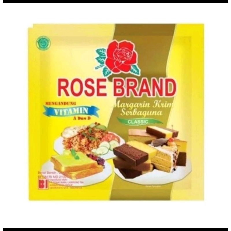 

ROSE BRAND MARGARINE 200 GRM METEGA KUE DAN NASI GORENG ROTI MASAK PENGGATI MINYAK Anak Dewasa