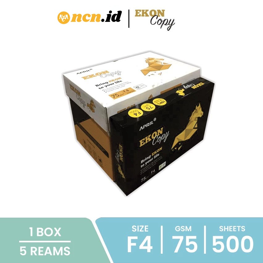 

NCN.id PROMO Kertas HVS A4 75 Gram Ecer / 1 Rim - 500 Lembar Ekon Copy Paper