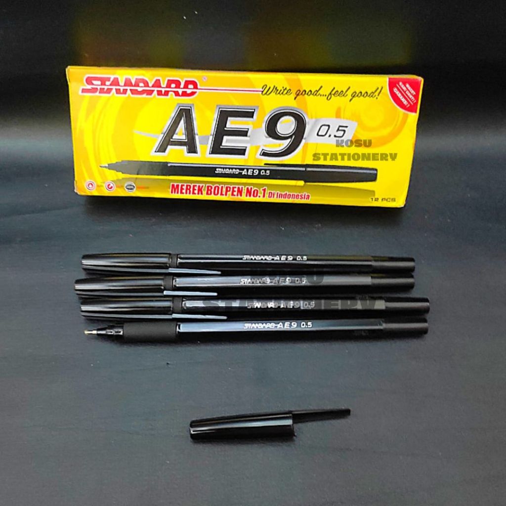 

BOLPEN / BALLPOINT / PULPEN / POLPEN STANDARD AE9 HITAM