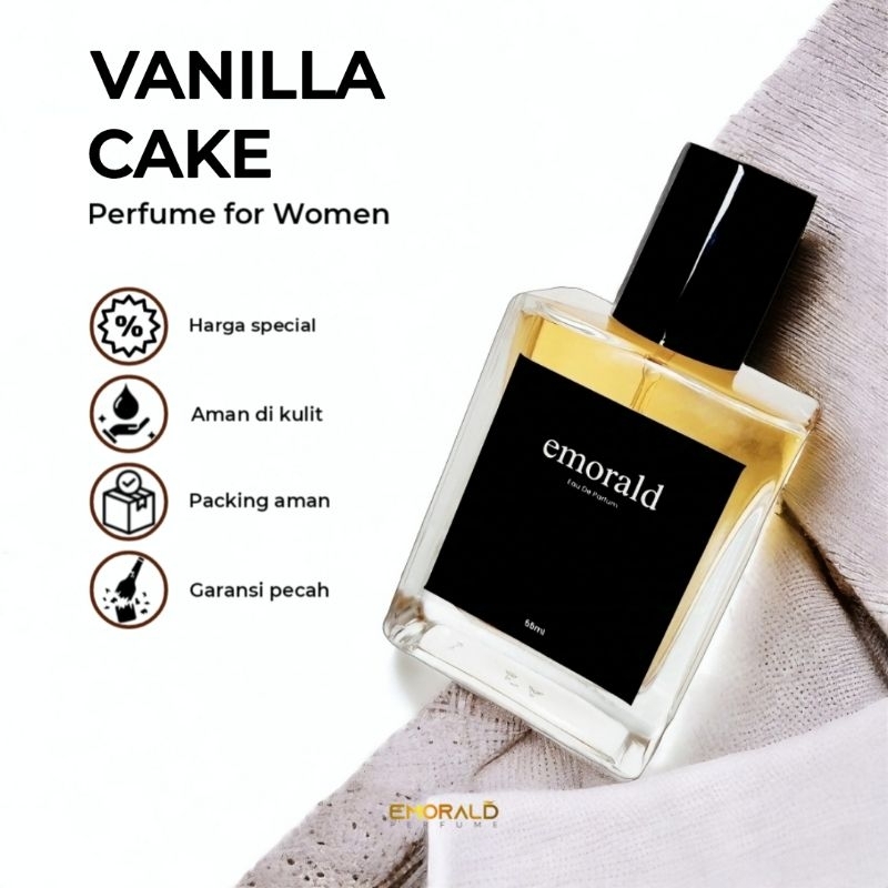Parfum Wanita Vanilla Cake Parfume Cewek Aroma Vanilla Cake | Emorald Perfume