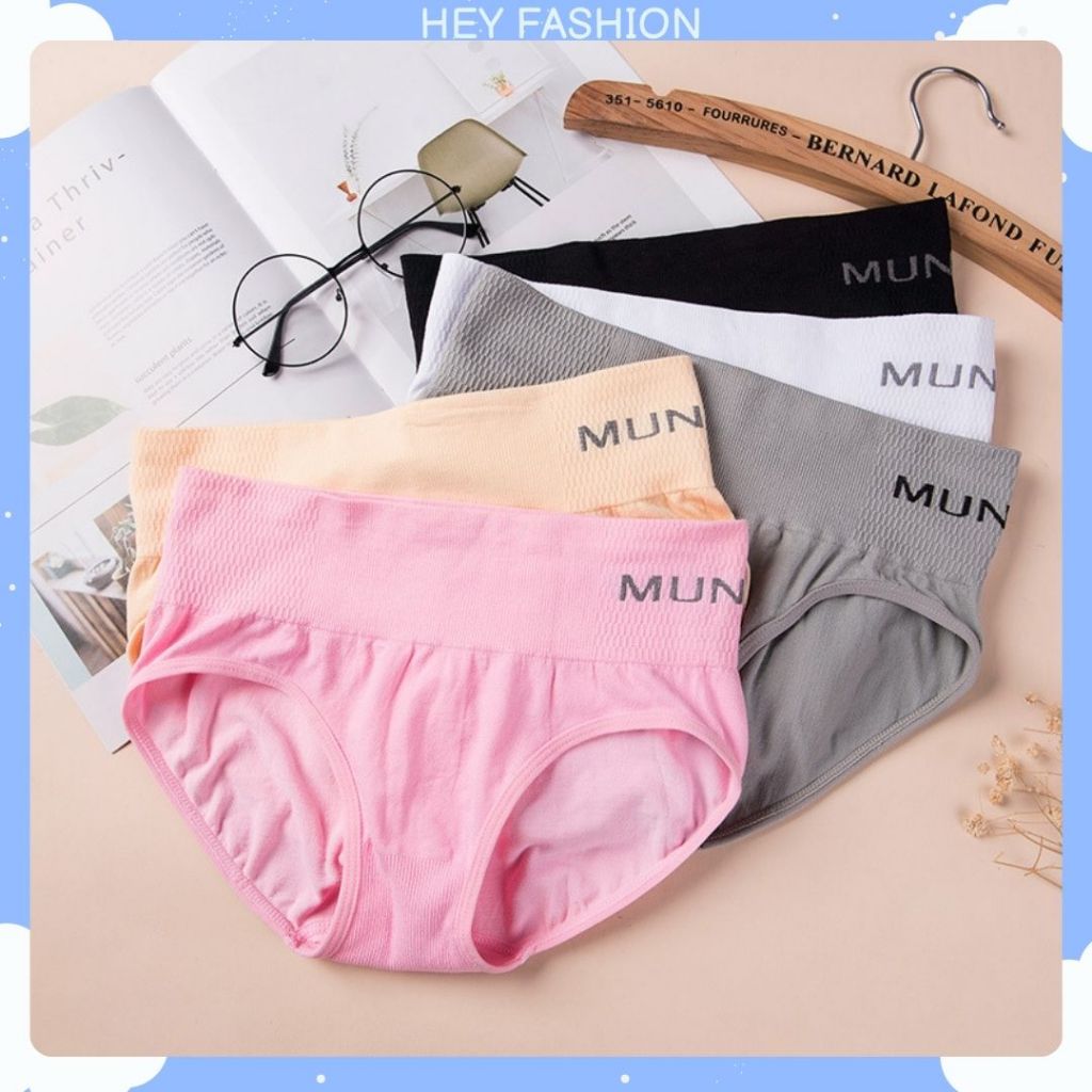 HF~CD035 CELANA DALAM WANITA MOTIF POLOS MUNAFIE KOLOR WANITA KEKINIAN BAHAN BAGUS REALPICT