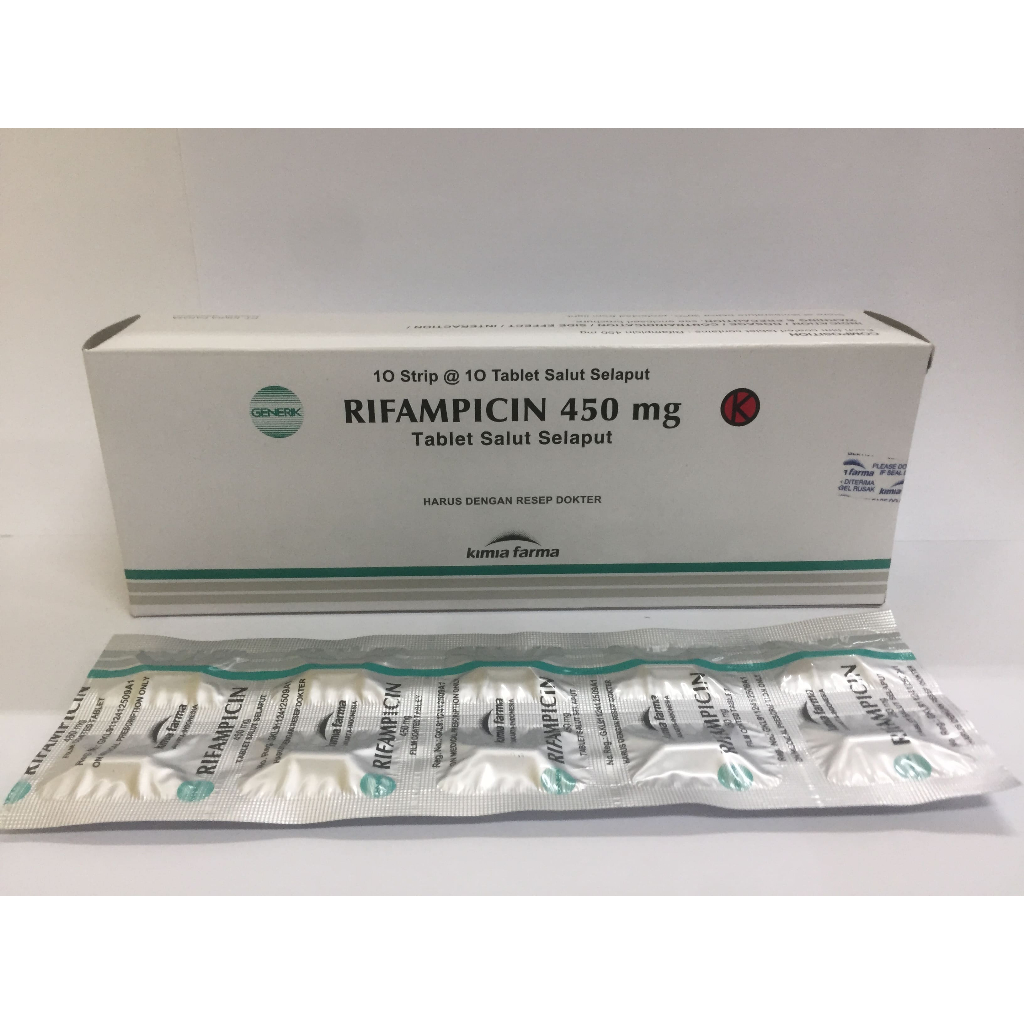 RIFAMPICIN 450MG 1 STRIP 10 TABLET