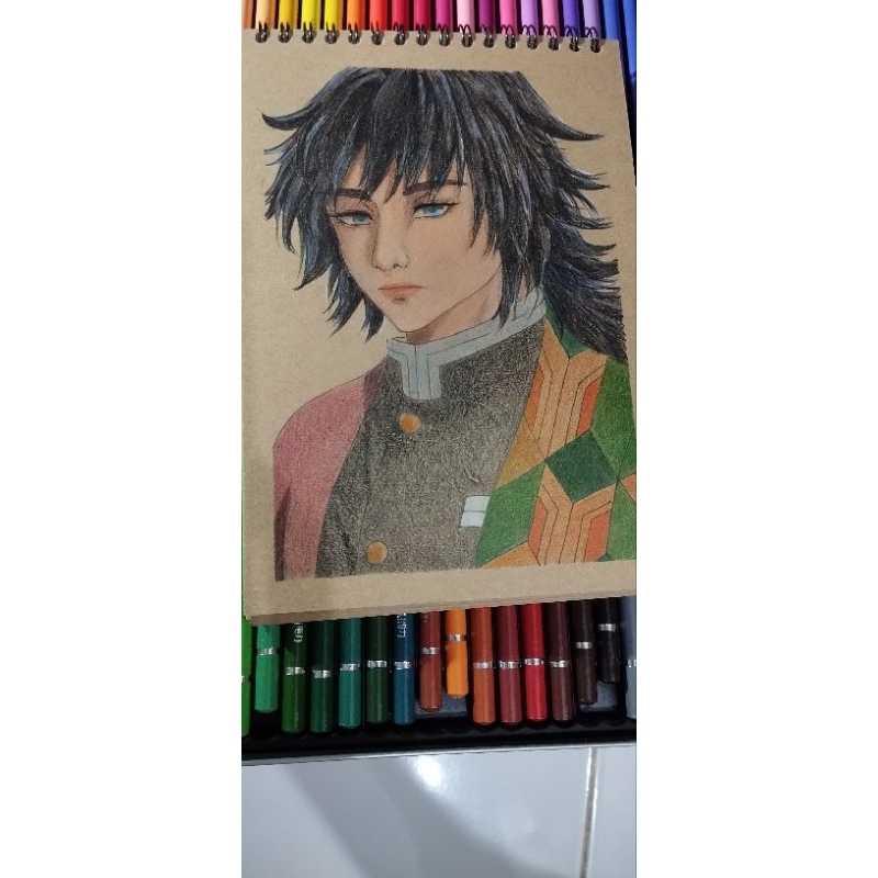 Jasa sketsa gambar anime berwarna.Open Comission gambar Anime, size A5