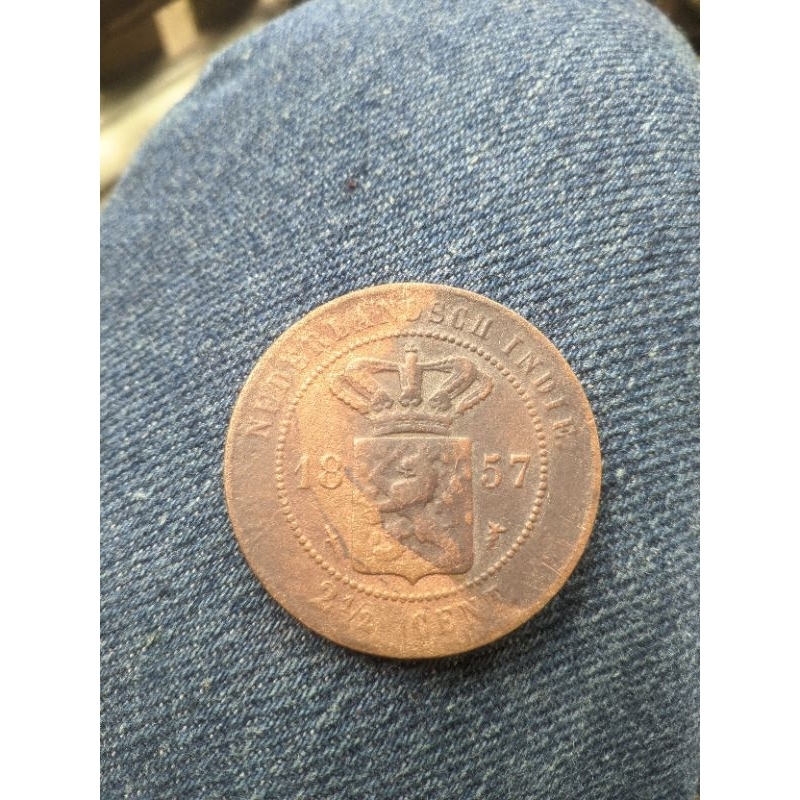 koin nederlandsch indie 2 1/2 cent