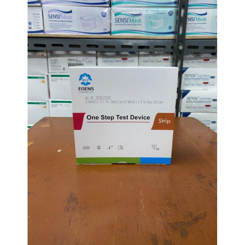 HBSAG Strip Merek Egens 1 box isi 50 HBsAg Strip Merek Egens