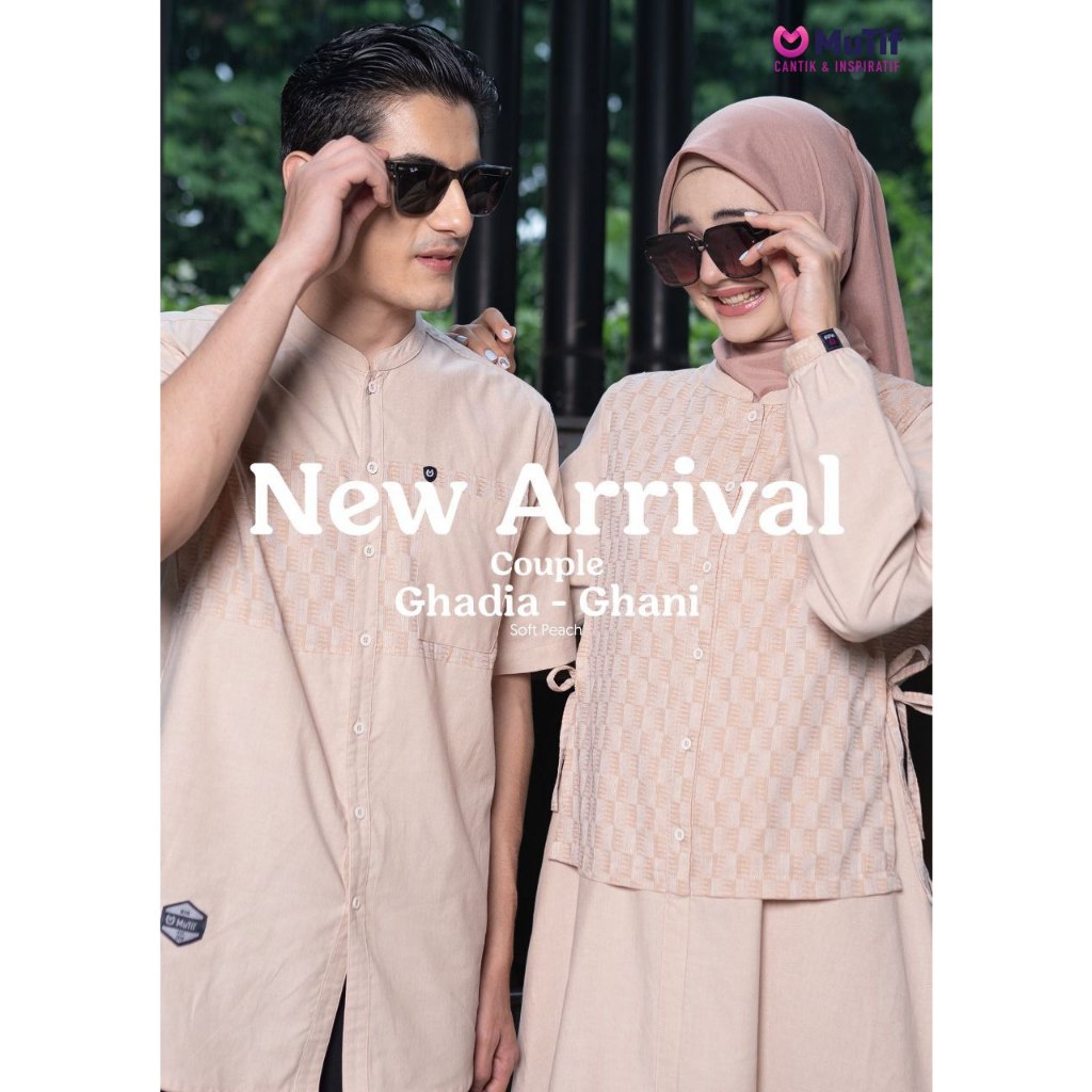COUPLE MUTIF / GHADIA & GHANI SOFT PEACH / GAMIS DEWASA / KOKO DEWASA / COUPLE 2025 / SARIMBIT / SAR