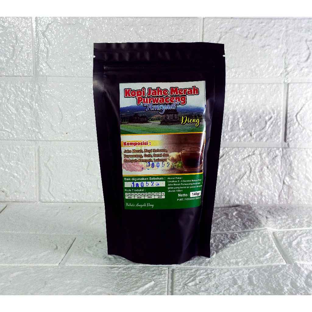 

Kopi Jahe Merah Purwaceng Herbal Drink