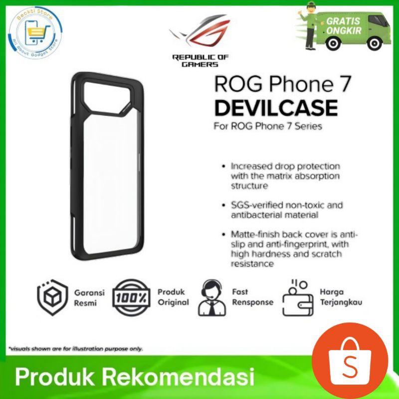 Original Devilcase Devil Case ROG Phone 7 series dan 7 ultimate new