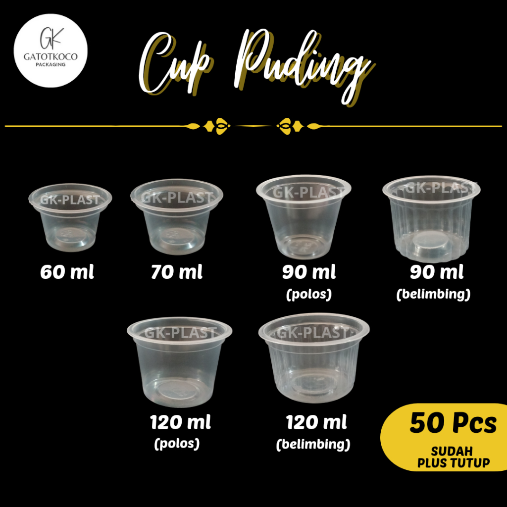 Cup puding 60 ml/70 ml/90ml/120ml/cup agar-agar/cup plastik