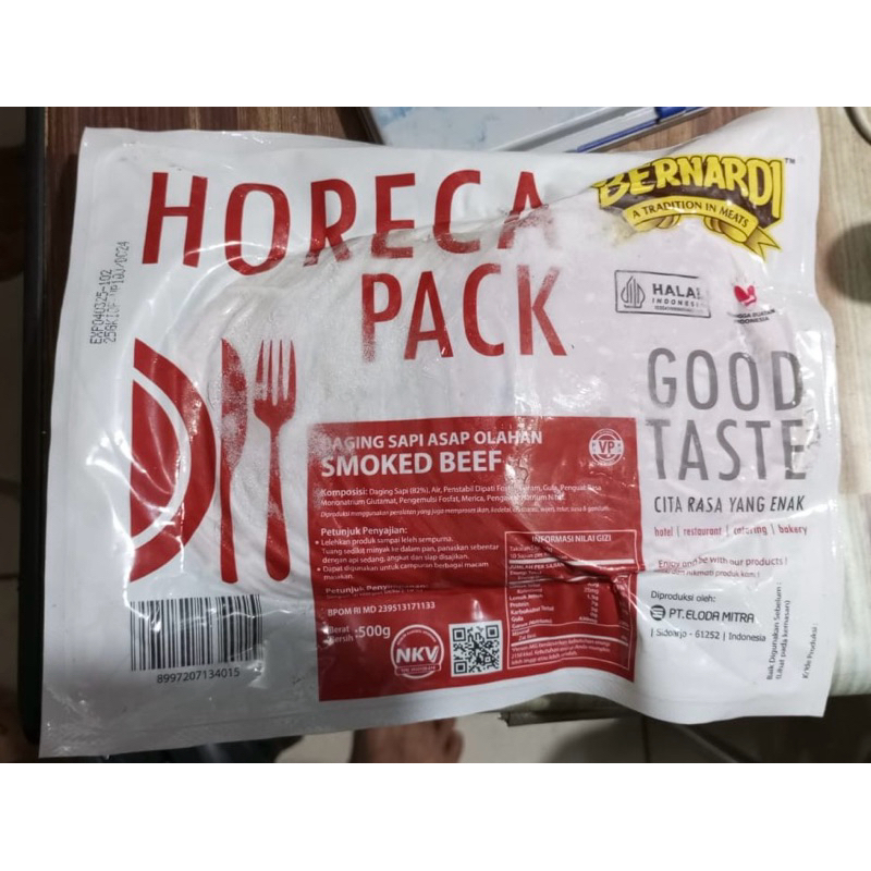 

Bernardi Horeca Pack Smoked Beef 500G
