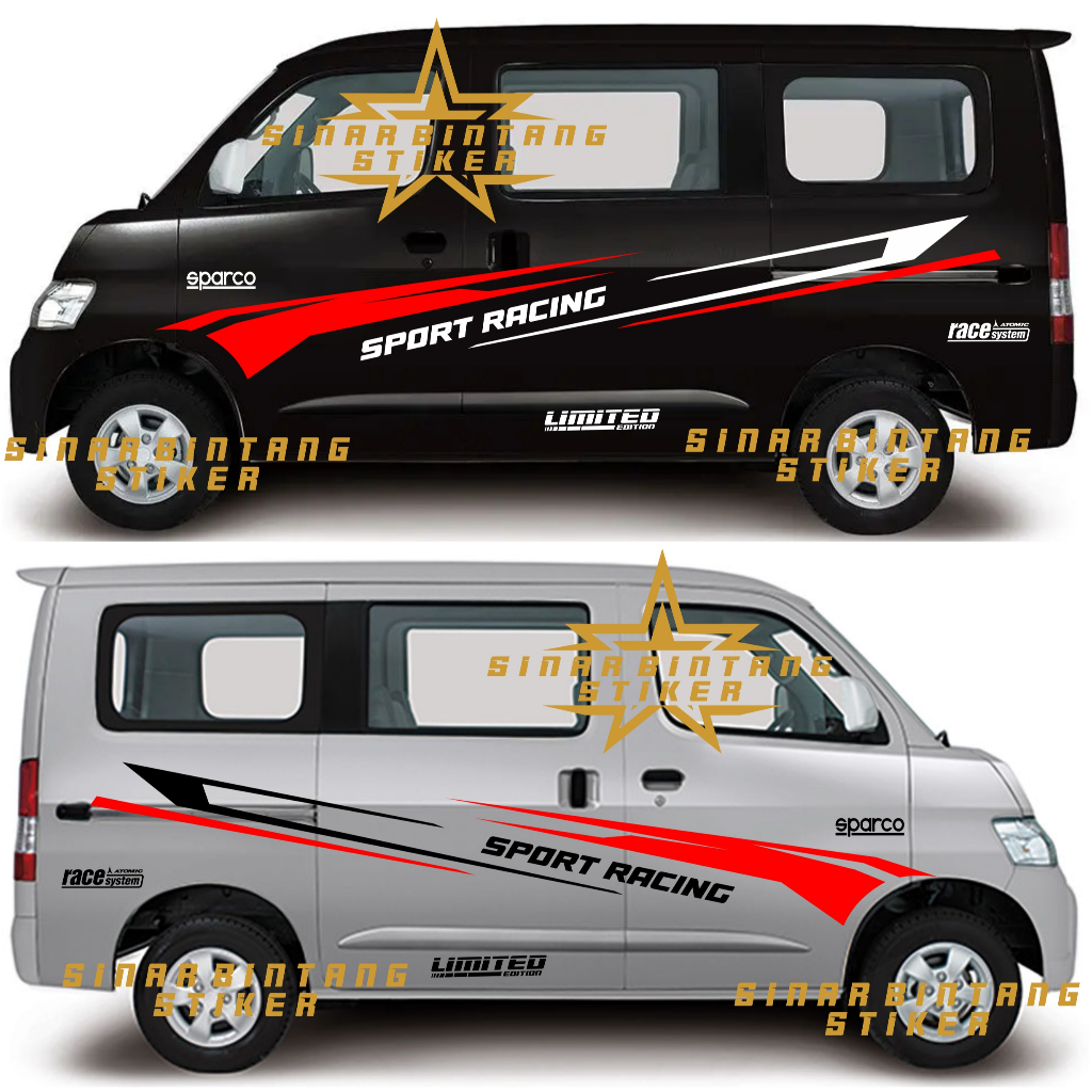 Stiker mobil granmax stiker cutting body mobil apv luxio granmax dll