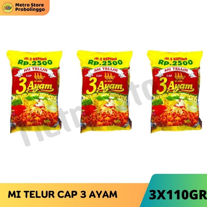 

MI TELUR CAP 3 AYAM 3 PCS 100% ASLI!!