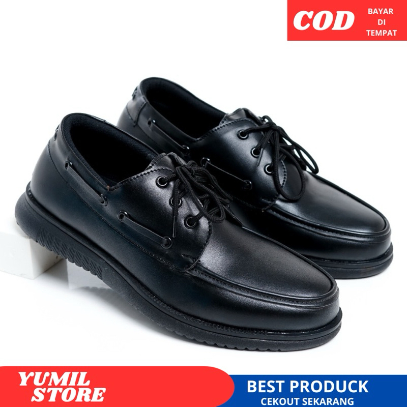 Sepatu Formal Pantofel Pria Hitam Sepatu Formal Casual Pria Keren Elegan Sepatu Pantofel Kerja Kanto