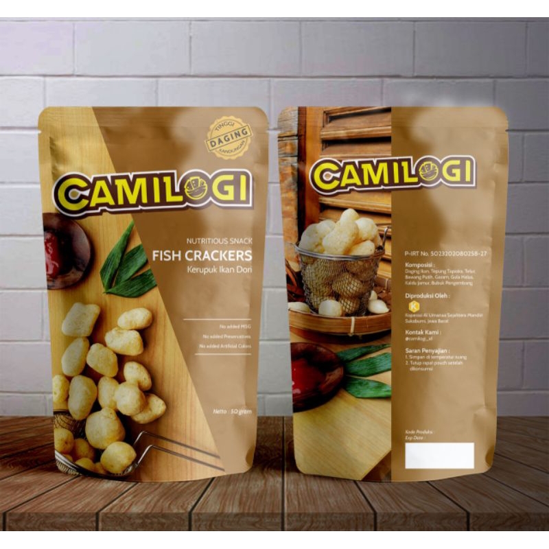 

CAMILOGI FISH CRACKERS KERUPUK IKAN DORI NO GLUTEN