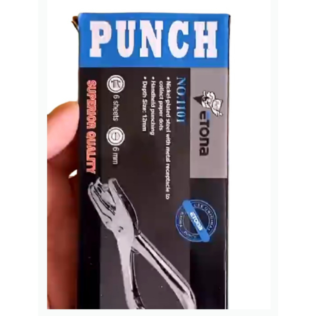 

Kertas Pembolong / Alat Plong Kertas / One Punch Paper Hole 6mm Stainless