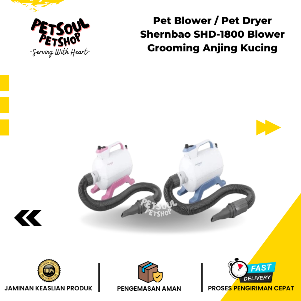 Pet Blower / Pet Dryer Shernbao SHD-1800 Blower Grooming Anjing Kucing