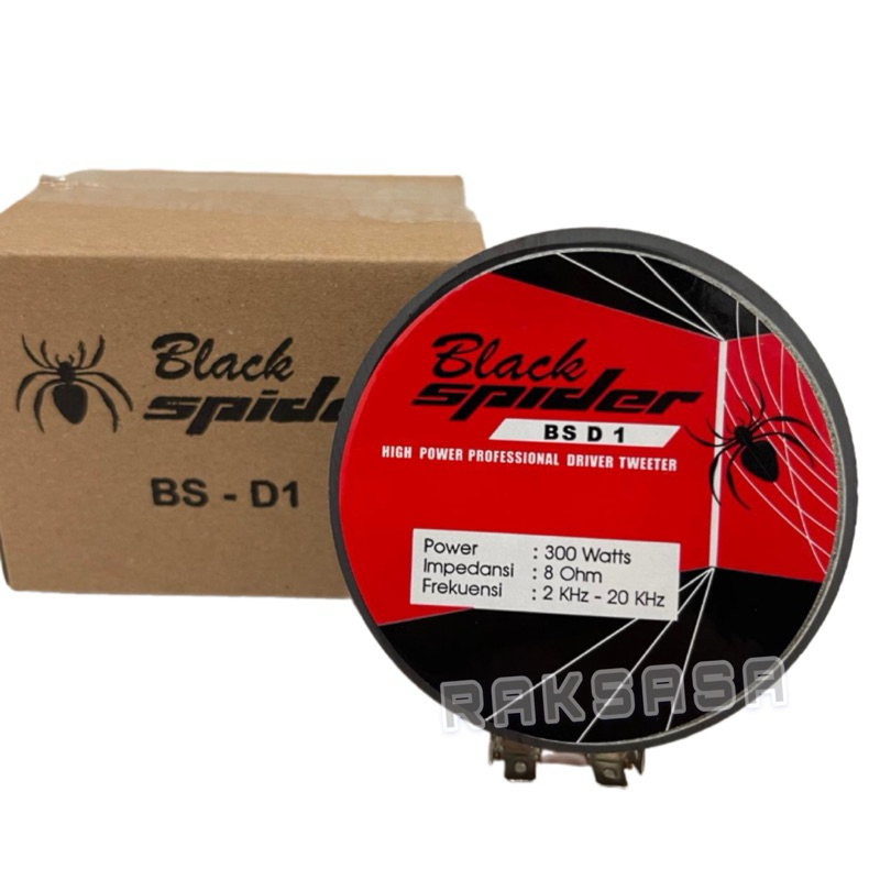 DRIVER CAR TWEETER BLACK SPIDER BS D1 ORIGINAL TWEETER BLACKSPIDER BS D 1
