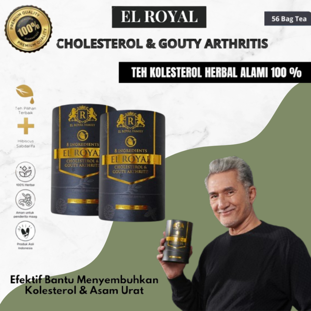

El Royal Cholesterol & Gouty Arthritis 2 PCS - Kolesterol dan Asam urat - Efektif membantu menurunkan kolesterol dan asam urat - 100% ORI