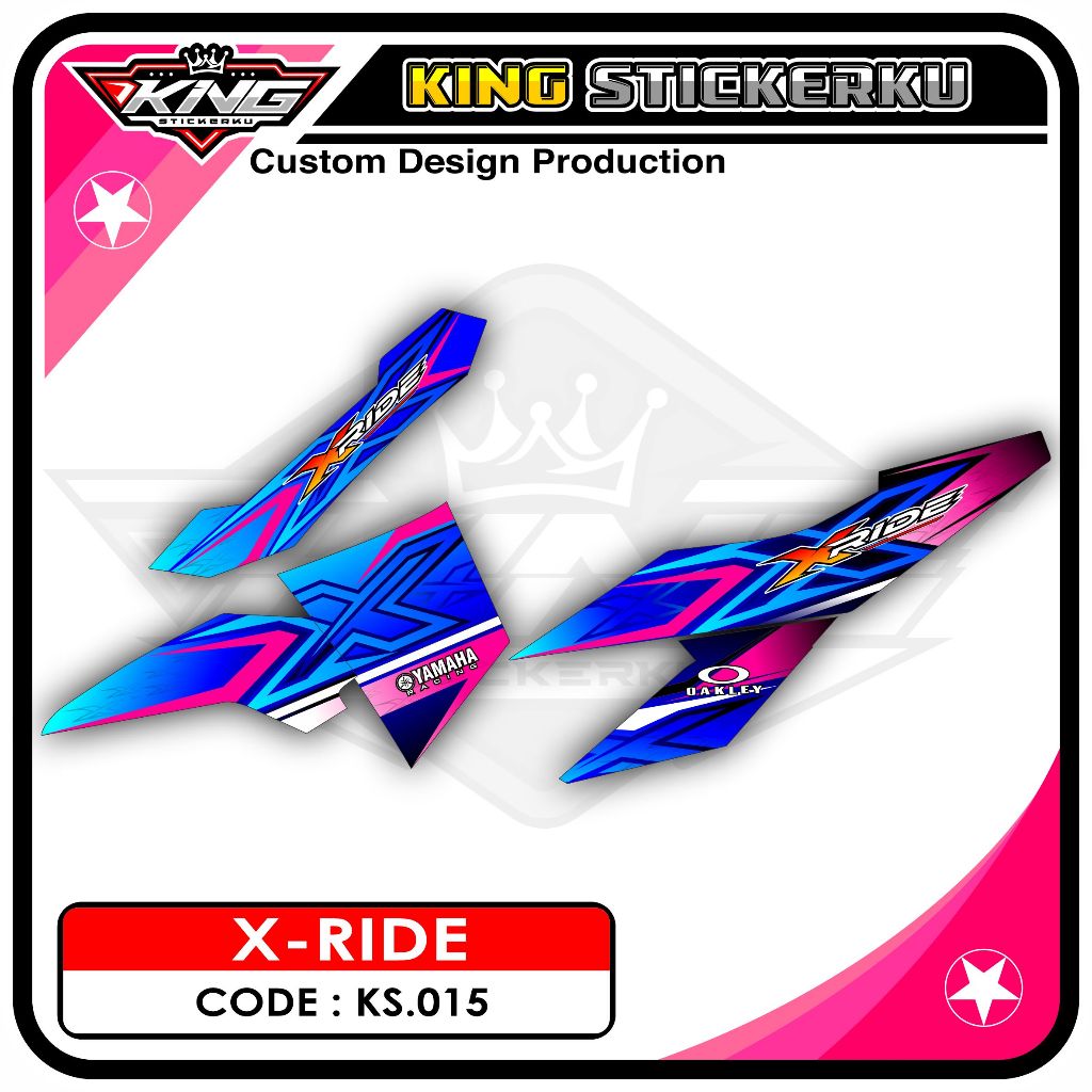 Stiker X-Ride Lama/Old - Decal Sticker Striping Standar X-Ride Lama/Old KS.15
