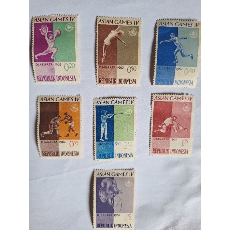 

perangko lawas seri ASIAN GAMES IV tahun 1962