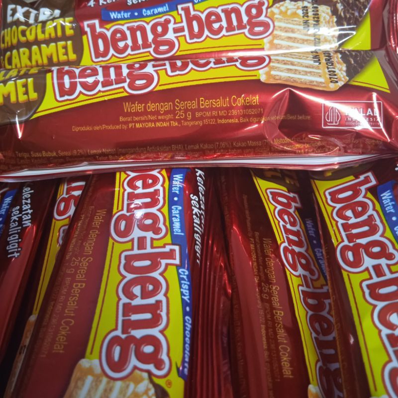 

beng beng ekstra coklat & caramel 1 pack isi 17 425g