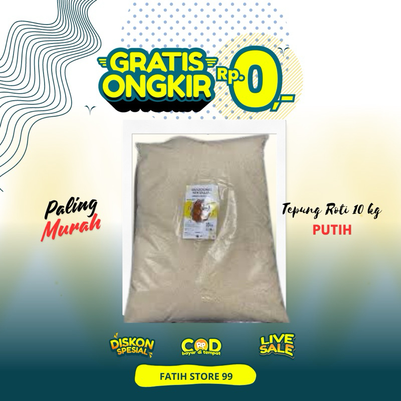 

HG Tepung Roti Warna Putih New Sallam@10kg Per Bal