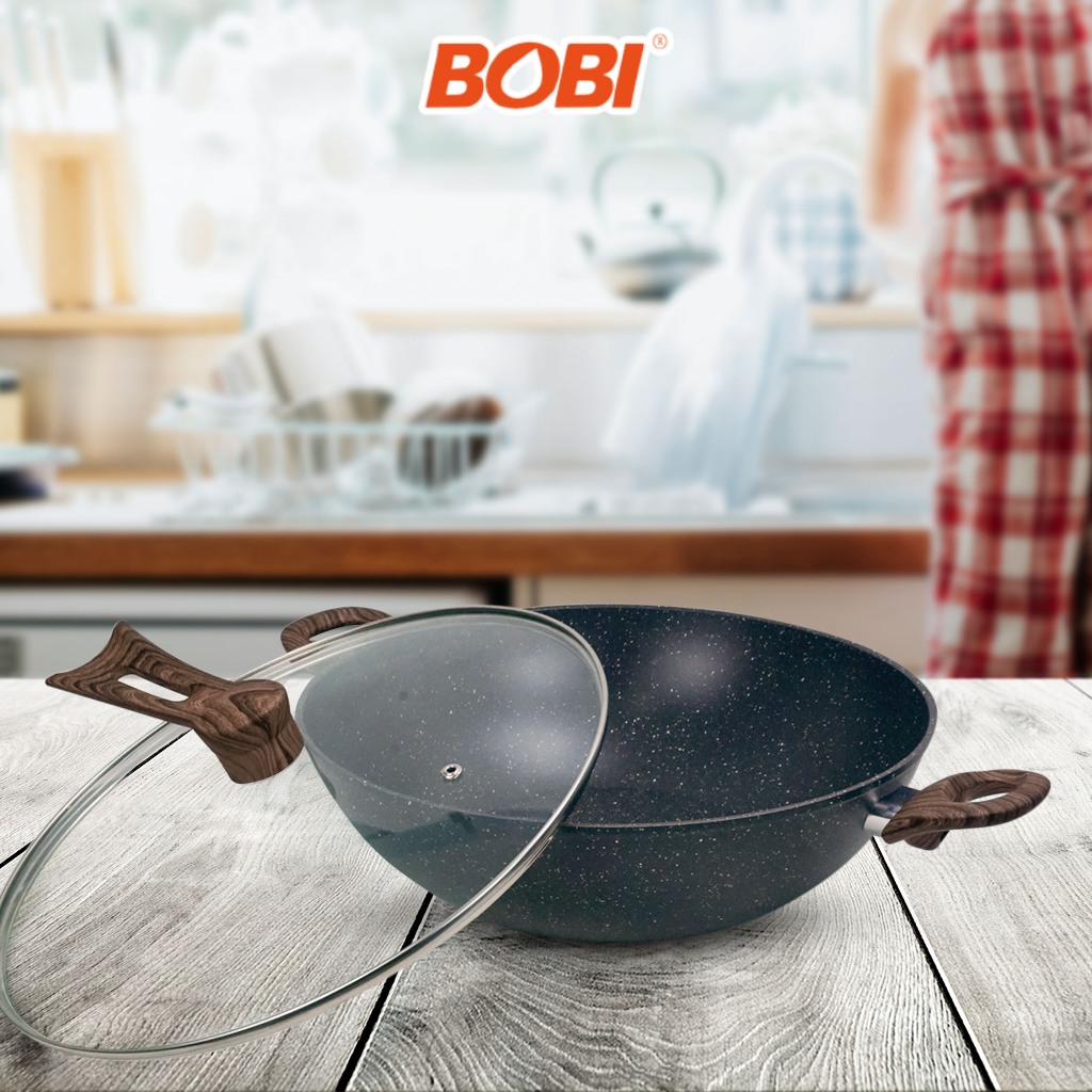 new wokpan cookware 32cm / panci rebus anti lengket / panci premium / panci anti lengket dengan