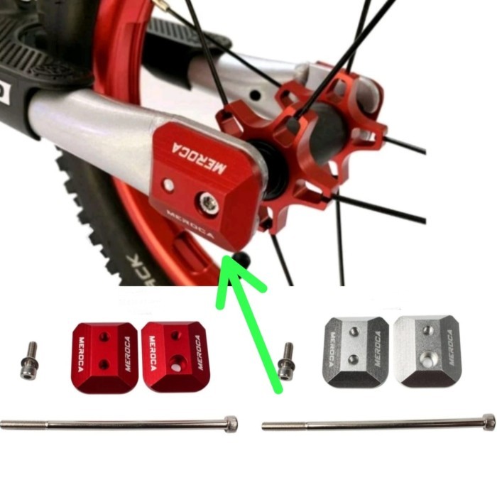 Meroca Mur Baut As Pengunci Roda Pushbike Balance bike Bolt Ladder Nut Hub Roda Wheelset  Push bike 