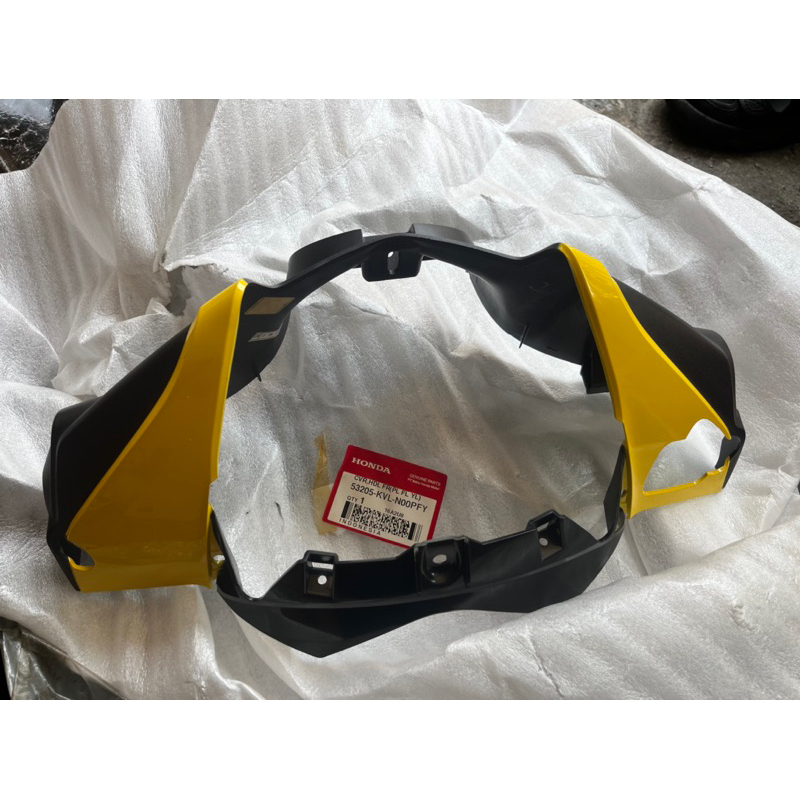 COVER HANDLE FRONT YELLOW HONDA SUPRA X 125 ..53205 KVL N00PFY..ORI AHM