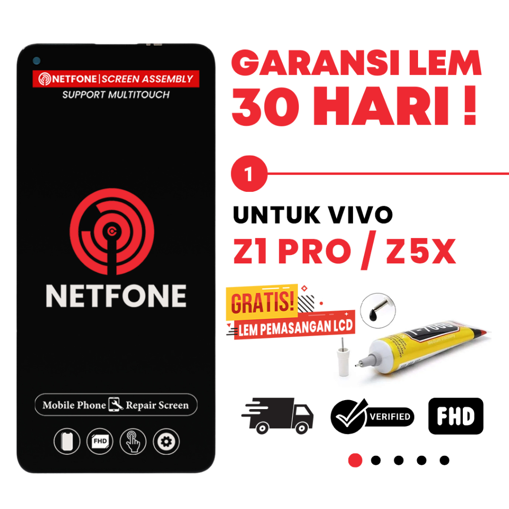 LCD ORIGINAL VIVO Z1 PRO / Z5X LCD TOUCHSCREEN FULLSET KUALITAS ORI 100%