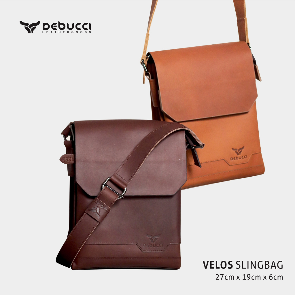 Debucci Leather goods - Veloss slingbag/Premium Men Sling Bag Tas Selempang Pria Kulit Elegan