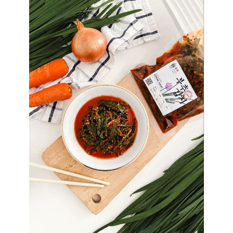 

Custom Kimchi mixed (bawang Bombay, kucai, daun bawang, lobak) 500gr