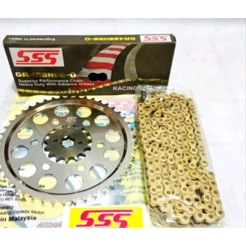 Gigi tarik sss cb 150 r new 6 hole