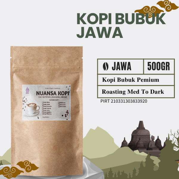 

Bubuk Kopi Jawa isi 500 Gram Rasa Mantab